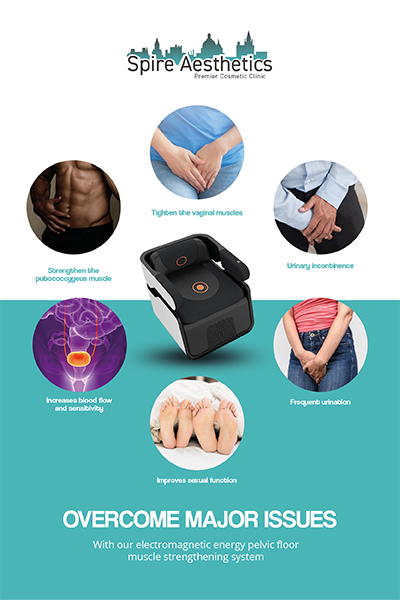 Image of EMS chair to treat Urine leakage Maldon from Spire Aesthetics