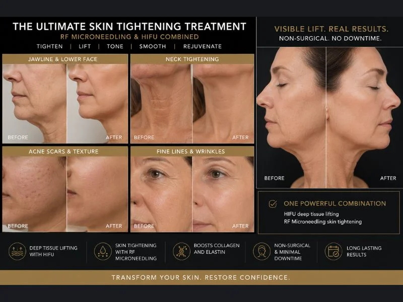 Results of combined treatment for the ultimate skin tightening treatment Maldon